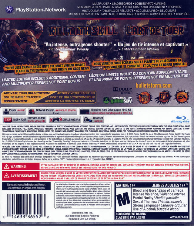 Bulletstorm [Limited Edition] (usagé) - www.Shopthatapp.com