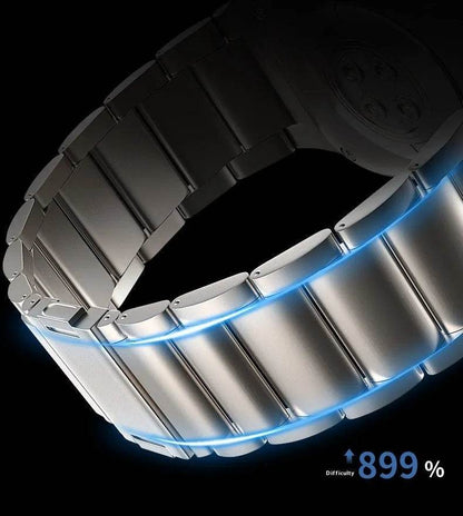 Women's Electronic Magnetic Snap Titanium Alloy Watch Strap - www.Shopthatapp.com
