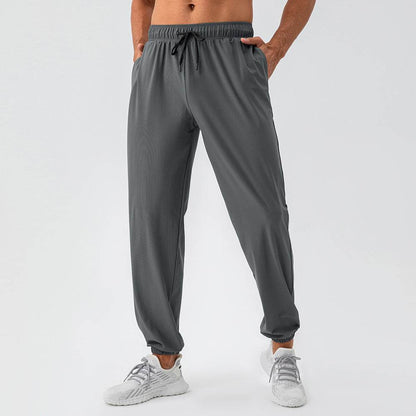 Men's Nylon Cool Feeling Loose Fitness Track Pants Quick-drying - www.Shopthatapp.com