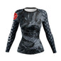 Printed Slim Fit Long Sleeve Workout Tops for Women - www.Shopthatapp.com
