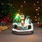 Christmas Rotating Resin Luminous Music Box Ornaments - www.Shopthatapp.com