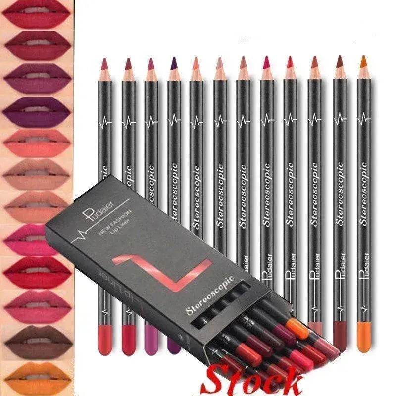 36 Color Lip Liner Waterproof Non-smudge Nude Color - www.Shopthatapp.com