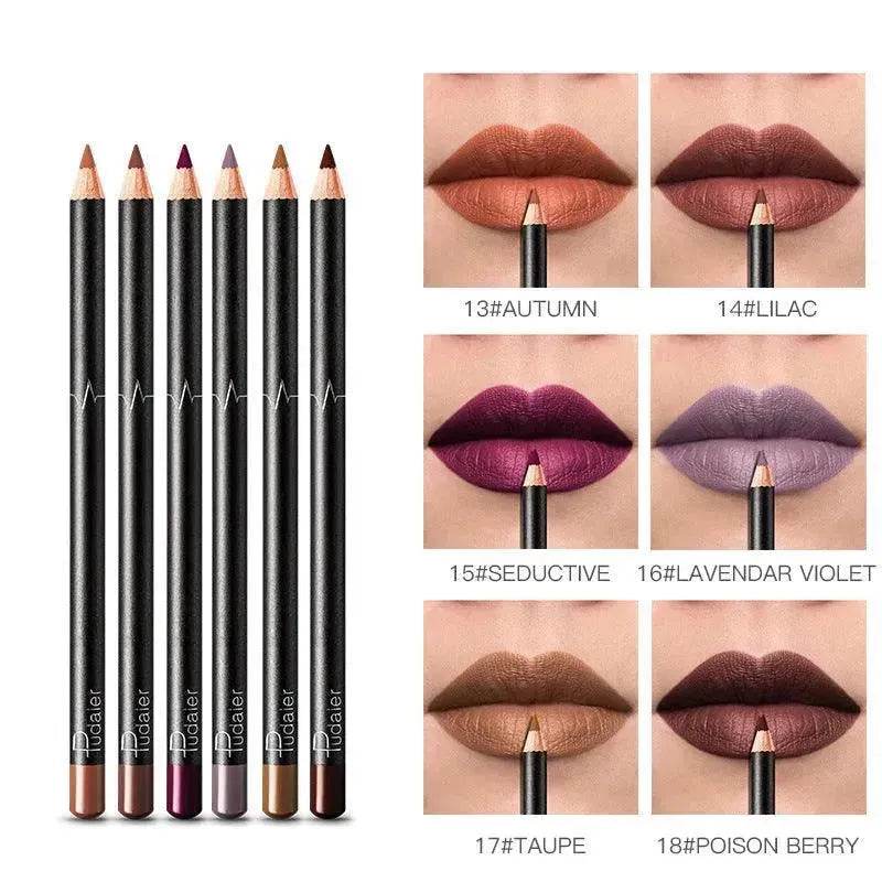 36 Color Lip Liner Waterproof Non-smudge Nude Color - www.Shopthatapp.com