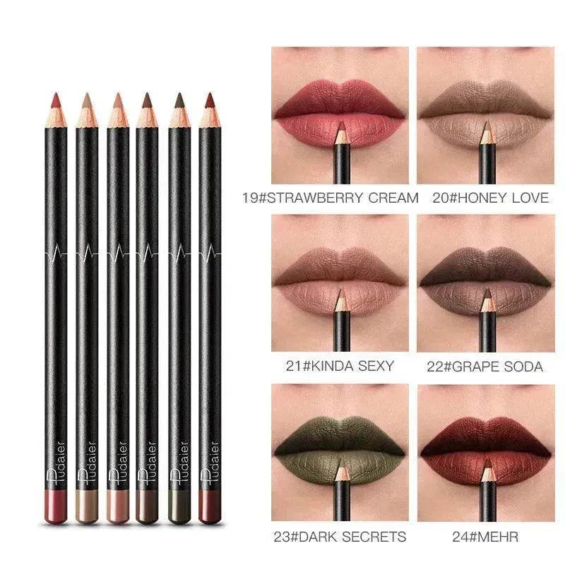 36 Color Lip Liner Waterproof Non-smudge Nude Color - www.Shopthatapp.com