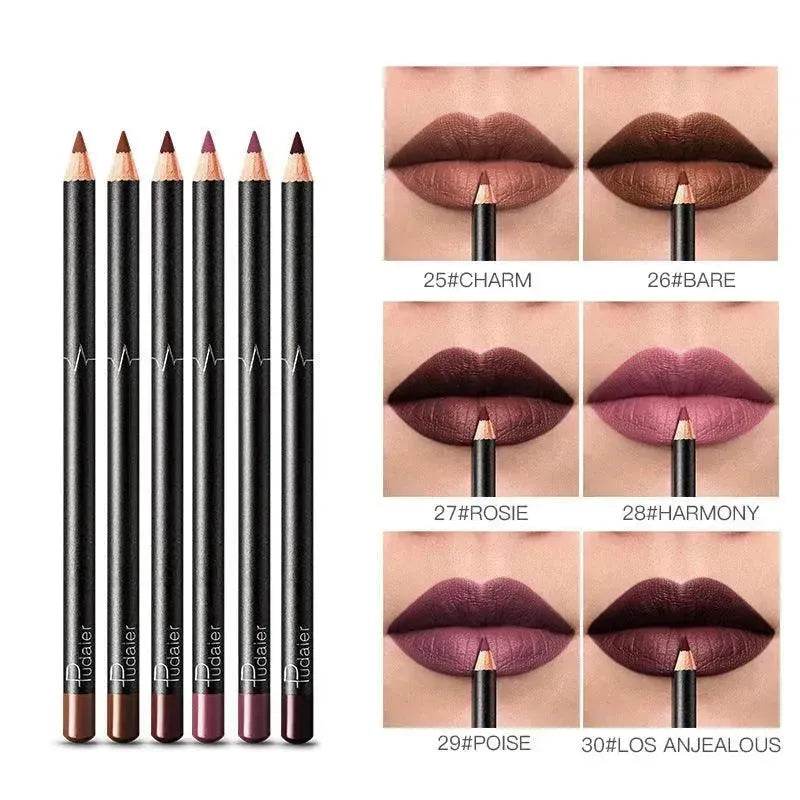 36 Color Lip Liner Waterproof Non-smudge Nude Color - www.Shopthatapp.com