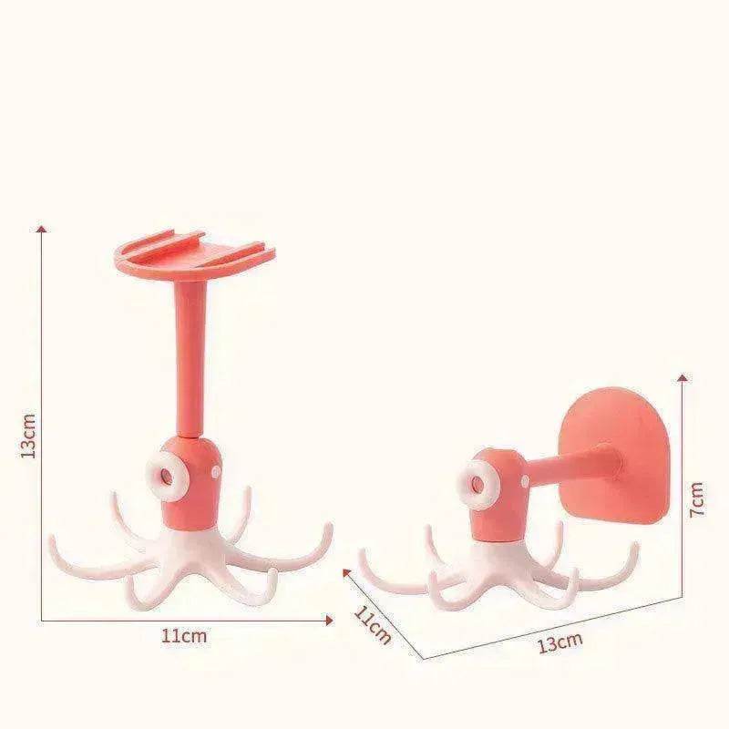 360 Degree Rotating Wall mounted No punch Sticky Hook - www.Shopthatapp.com #