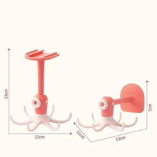 360 Degree Rotating Wall mounted No punch Sticky Hook - www.Shopthatapp.com #