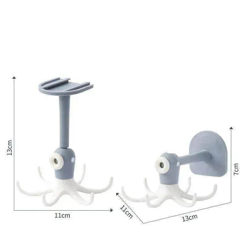 360 Degree Rotating Wall mounted No punch Sticky Hook - www.Shopthatapp.com #