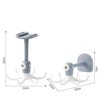 360 Degree Rotating Wall mounted No punch Sticky Hook - www.Shopthatapp.com #