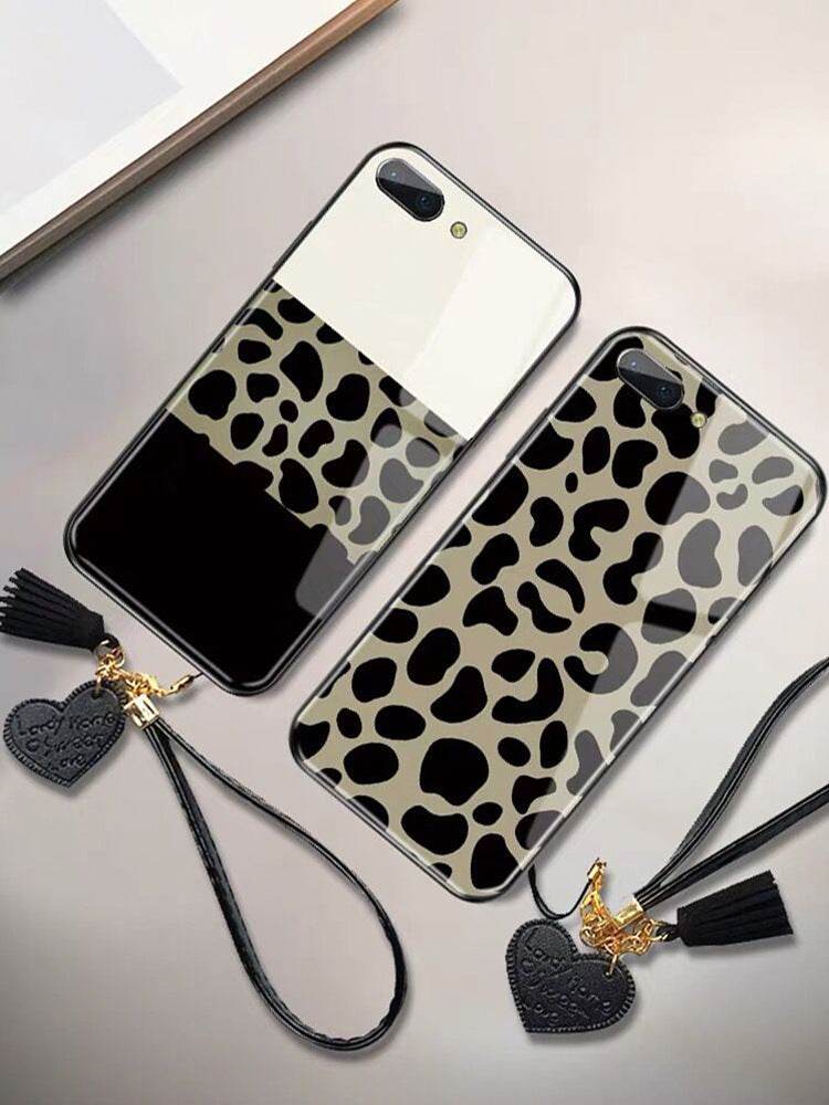 Luxury Leopard Tempered Glass Mirror iphone Case - www.Shopthatapp.com