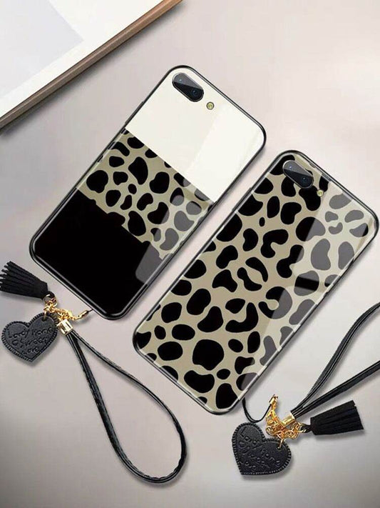 Luxury Leopard Tempered Glass Mirror iphone Case - www.Shopthatapp.com