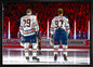 Connor McDavid and Leon Draisaitl Edmonton Oilers Framed 20x29 Line-Up Canvas - www.Shopthatapp.com