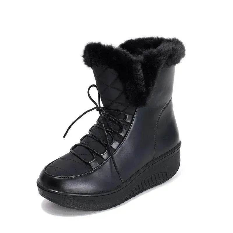 Women's Winter Boots faux fur winter shoe for women knee high winter boot - www.Shopthatapp.com