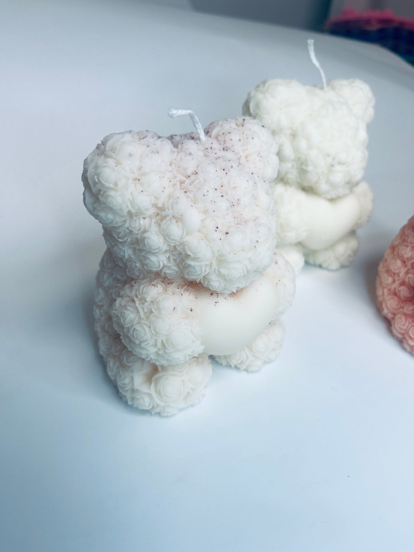 Rose Teddy Bear Candle
