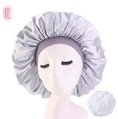 Beauty print Satin Silk Hair Bonnet for sleeping - www.Shopthatapp.com