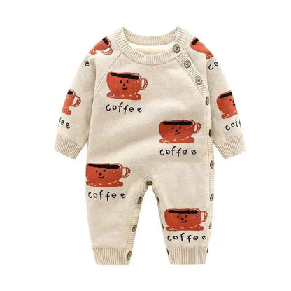 Newborn Baby Clothes Baby Crawling Clothes Thickening Out Baby Harness Christmas Baby Romper Baby Cotton Sleepwear - www.Shopthatapp.com
