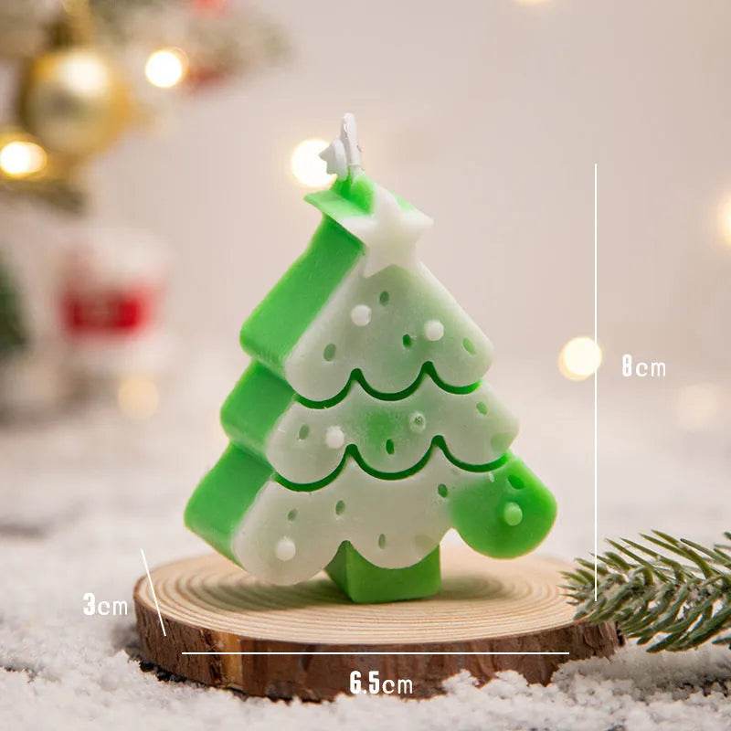 Christmas Tree Silicone Molds For DIY Christmas Creative Atmosphere Decoration Handmade Fragrant Candles - www.Shopthatapp.com