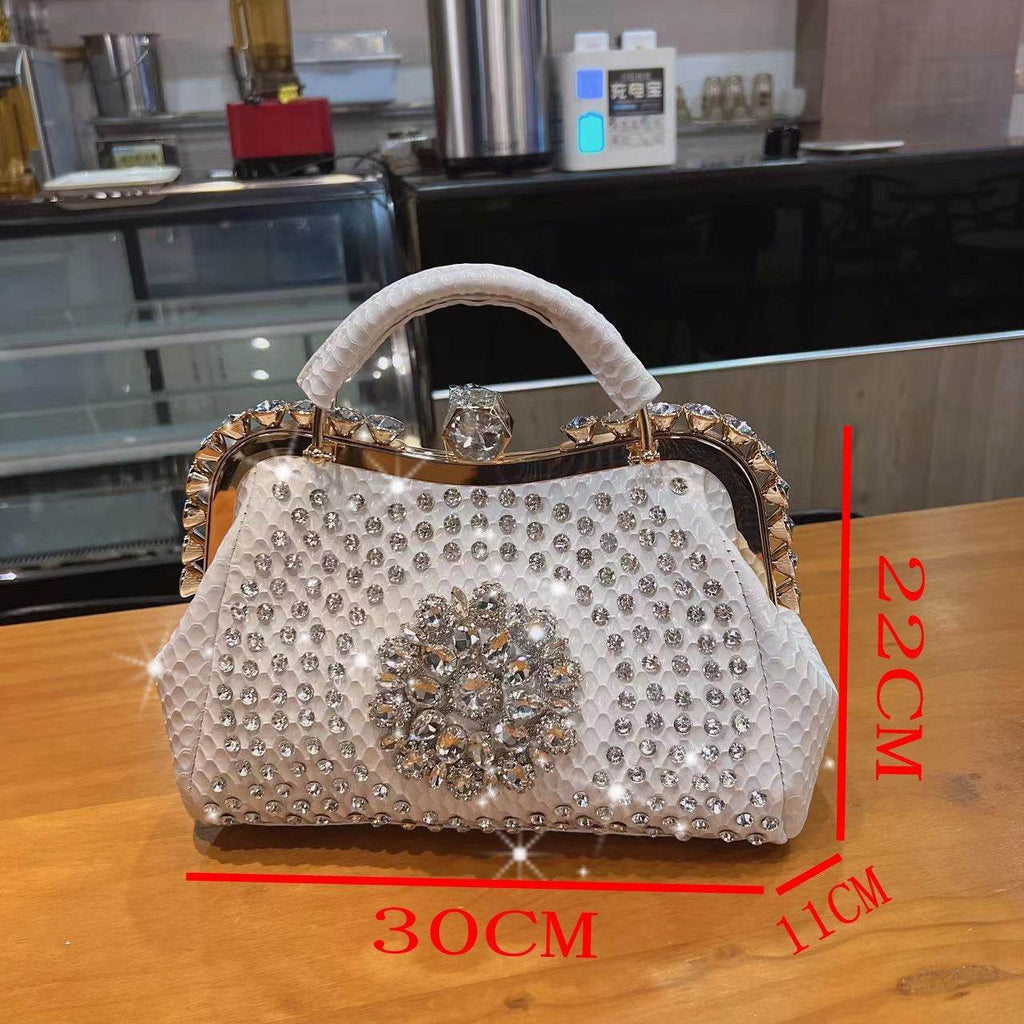 Luxury Large Capacity Diamond Inlaid Cross Body Handbag for women - www.Shopthatapp.com