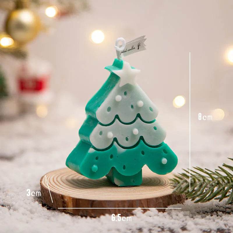 Christmas Tree Silicone Molds For DIY Christmas Creative Atmosphere Decoration Handmade Fragrant Candles - www.Shopthatapp.com