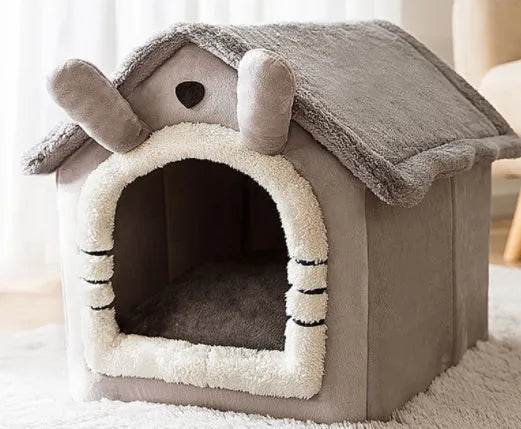 Foldable Dog House Pet Cat Bed Winter Dog Villa Sleep Kennel Removable Nest Warm Enclosed Cave Sofa Pets Supplies - www.Shopthatapp.com