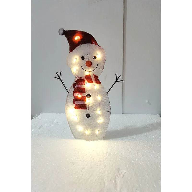 Christmas Scene Decoration With LED Lights Christmas Snowman Ornaments - www.Shopthatapp.com