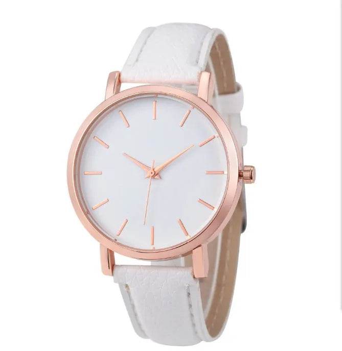 Unisex Leather quartz watch - www.Shopthatapp.com