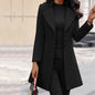 Winter Single-Breasted Slim-Fit Lapel Coat business office work coat for women - www.Shopthatapp.com