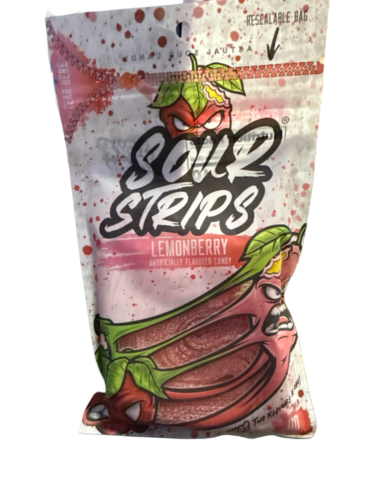Sour Strips Lemonberry Flavour 96G - U.S Edition - www.Shopthatapp.com
