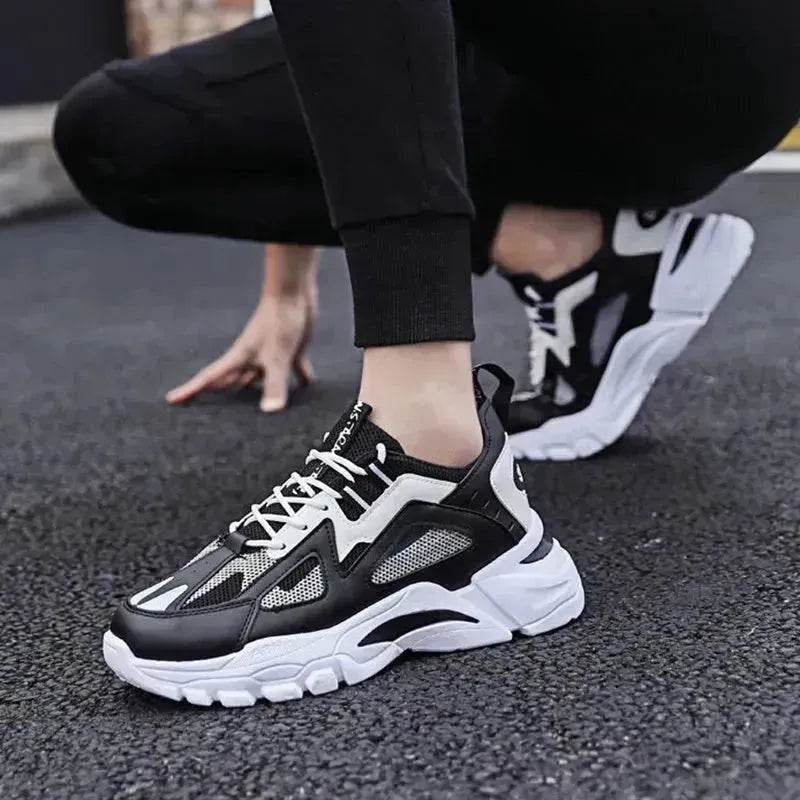 Y2K Fashion Outfit White Sneakers Men Non Slip Walking Running Shoes Sports - www.Shopthatapp.com
