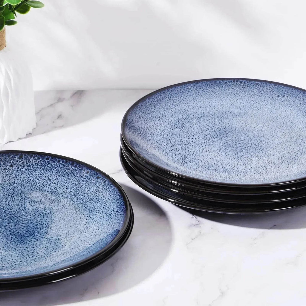 Buy 6pcs Flat Ceramic Dinner Plates - www.Shopthatapp.com