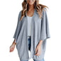 Short Sleeve Waffle Gerson Winter Fleece Women's Cardigan - www.Shopthatapp.com