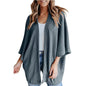 Short Sleeve Waffle Gerson Winter Fleece Women's Cardigan - www.Shopthatapp.com