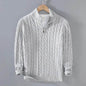 Winter Half Zip Knitted Pullover Sweater for Men - www.Shopthatapp.com
