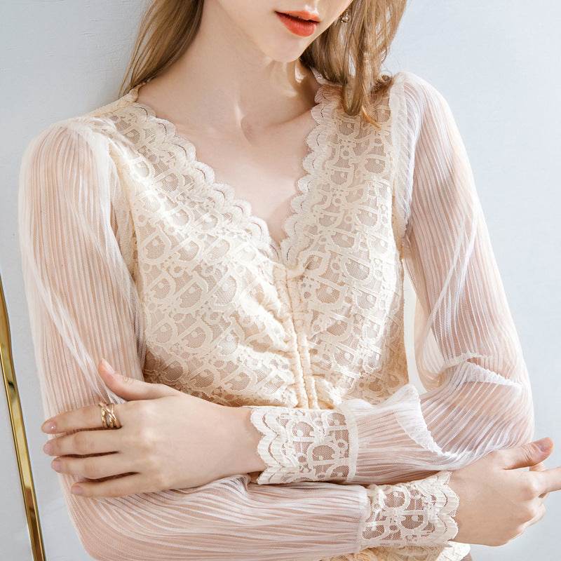 Summer Women Temperament  Work Office lace blouse top - www.Shopthatapp.com
