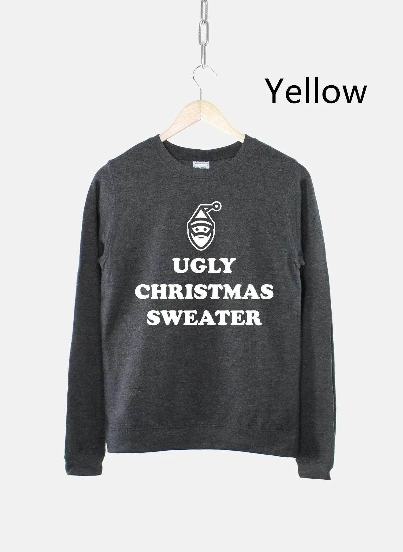 Women's Ugly Christmas Sweater Sweatshirt Bah Humbug Funny - www.Shopthatapp.com