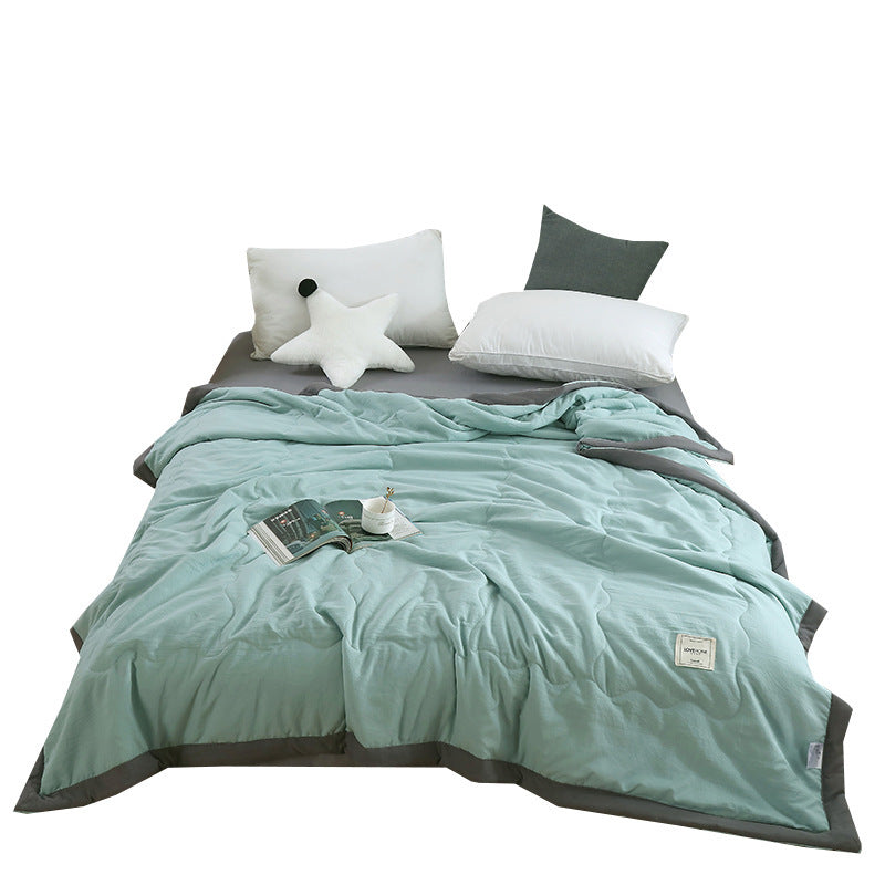 Pure Color Washed Cotton Summer Air Conditioning Duvet - www.Shopthatapp.com