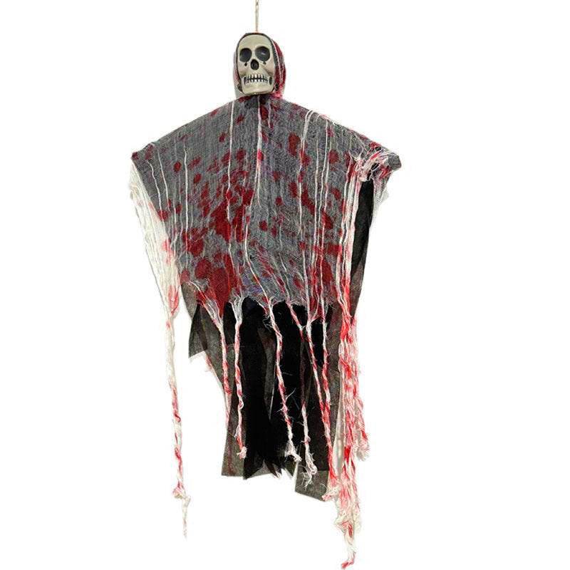 Halloween Decoration Blood-dyed Luminous Skull Hanging Ghost Outdoor Ornaments - www.Shopthatapp.com