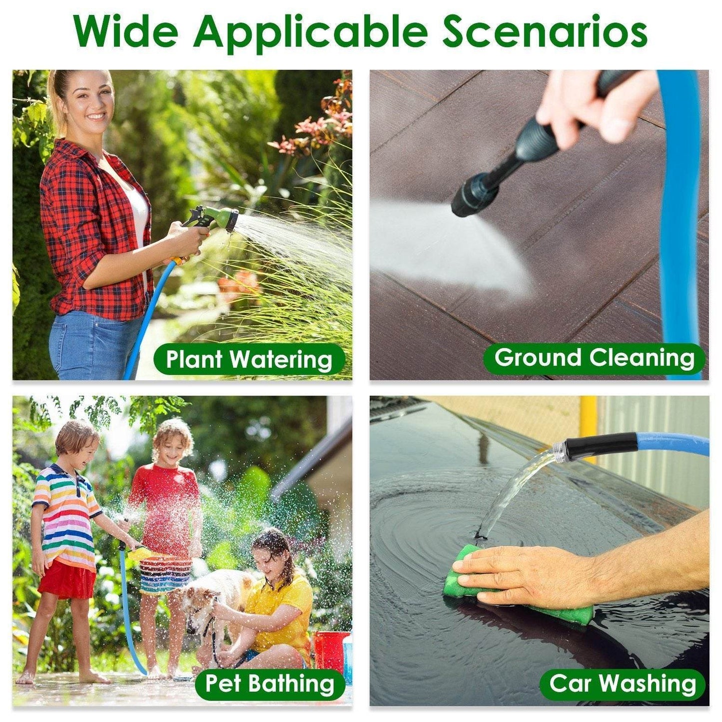 Non-Expanding Flexible Garden Hose Heavy Duty PVC Water Hose - www.Shopthatapp.com