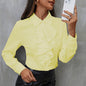New Long Sleeve Business Work Office  Chiffon Blouse Shirt Women - www.Shopthatapp.com