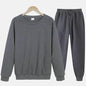 Autumn Winter  street fashion Plain Crew neck Sweatsuit for men - www.Shopthatapp.com
