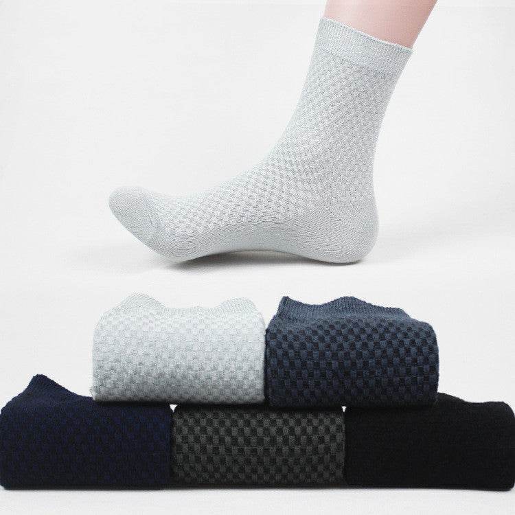 Socks men's new bamboo fiber men's business socks - www.Shopthatapp.com