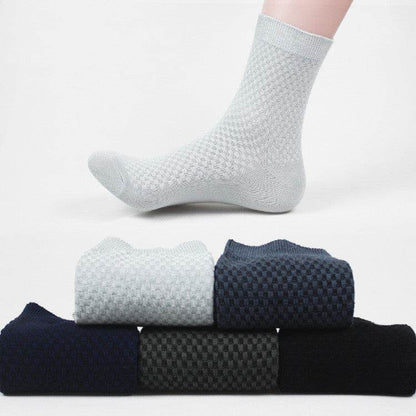 Socks men's new bamboo fiber men's business socks - www.Shopthatapp.com