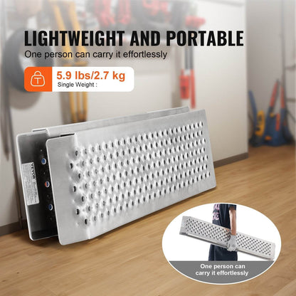 47.2 X 8.5 Aluminum Ramps 880 LBS Capacity Loading Ramps 2PCS - www.Shopthatapp.com