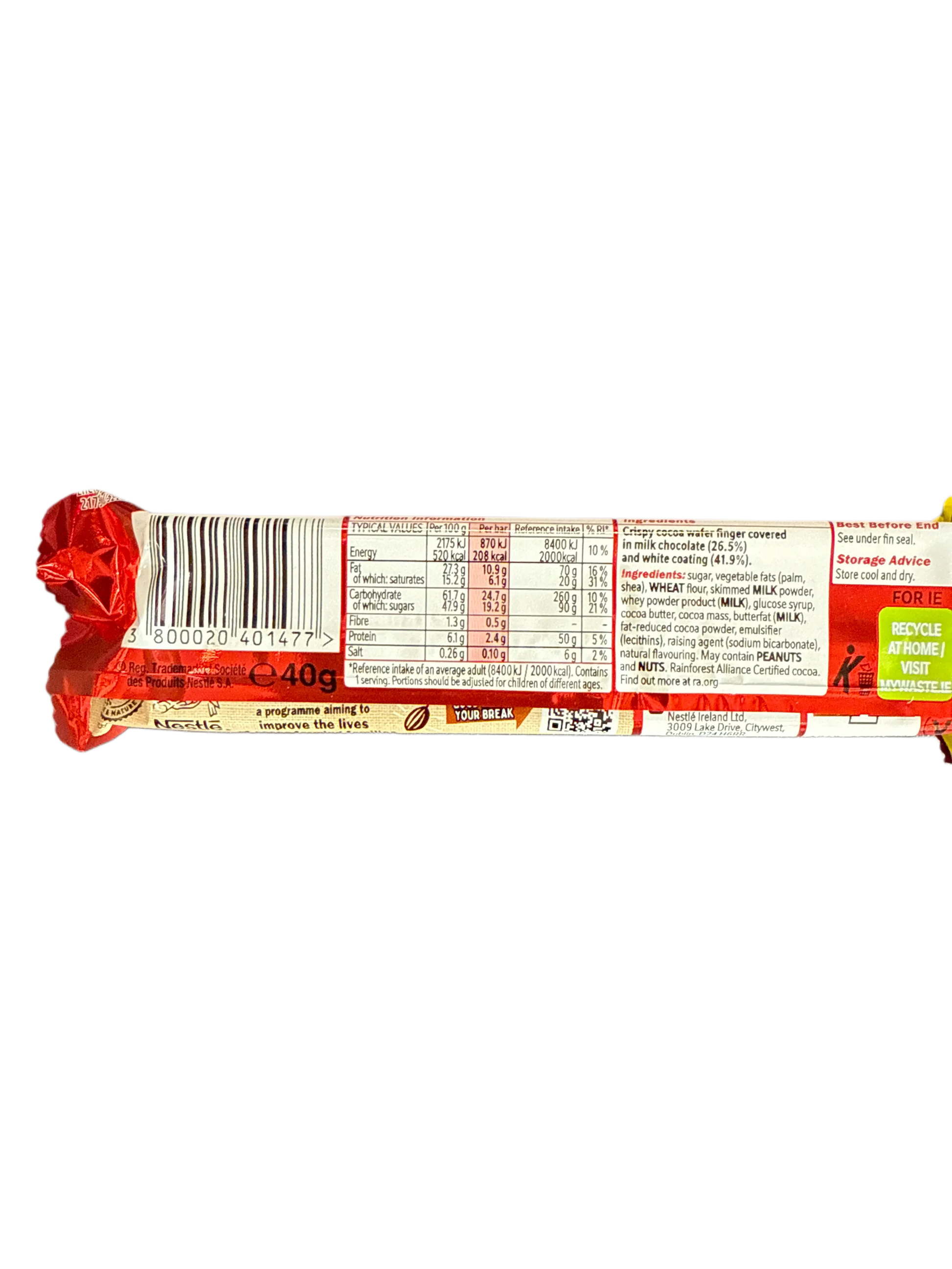 Kit Kat Chunky Funky Milk and White Chocolate mix with Cocoa Wafer 40G - U.K Edition - www.Shopthatapp.com