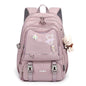 Large Capacity Lightweight Spine-protective Girls Backpack - www.Shopthatapp.com
