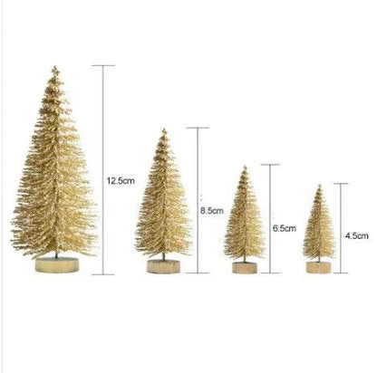 Blue Gold Silver And Red Mini Christmas Tree Ornaments - www.Shopthatapp.com