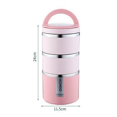 Portable Minimalist Stainless Steel Thermal Insulated Lunch Container - www.Shopthatapp.com