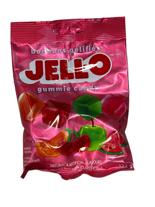 JELL-O Gummy Candy Cubes 127G - Canadian Edition - www.Shopthatapp.com
