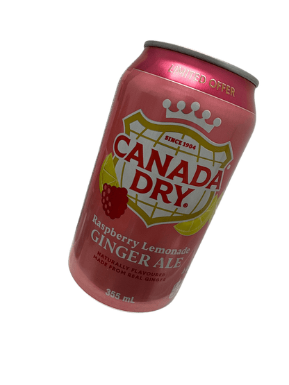 Canada Dry Limited Edition Raspberry Lemonade Ginger Ale Can 355ML - Canadian Edition - www.Shopthatapp.com