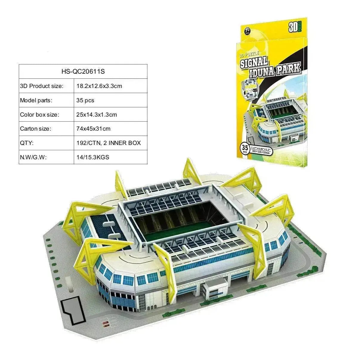 3D Puzzle Football Field Model - www.Shopthatapp.com #
